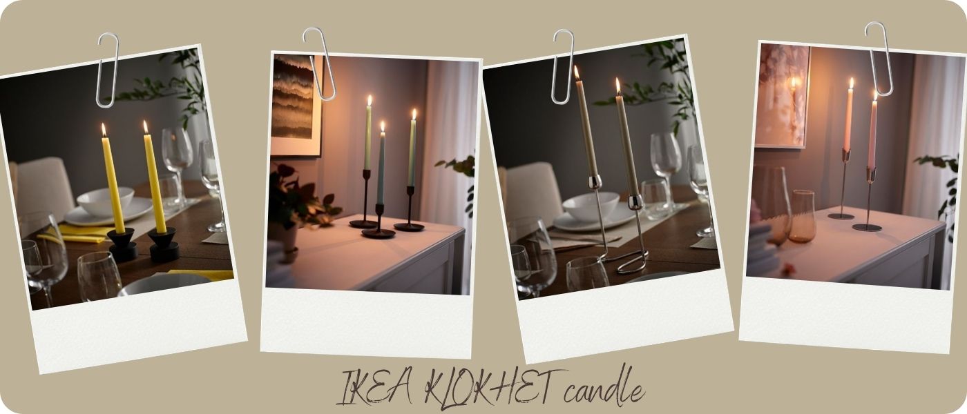 پک 8 عددی شمع ایکیا مدل IKEA KLOKHET
